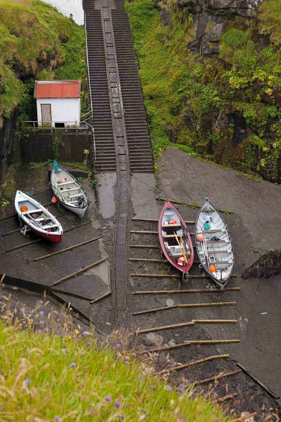 Le port de Gjógv