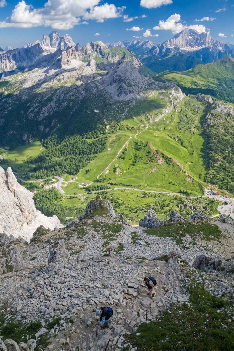 Arrivée au refuge Lagazuoi (2750 m)