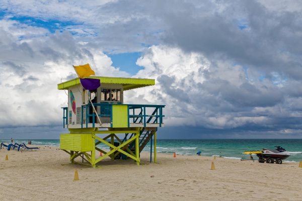 Art deco lifeguard stands